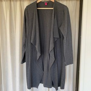 Vince Camuto Gray Open Cardigan Large